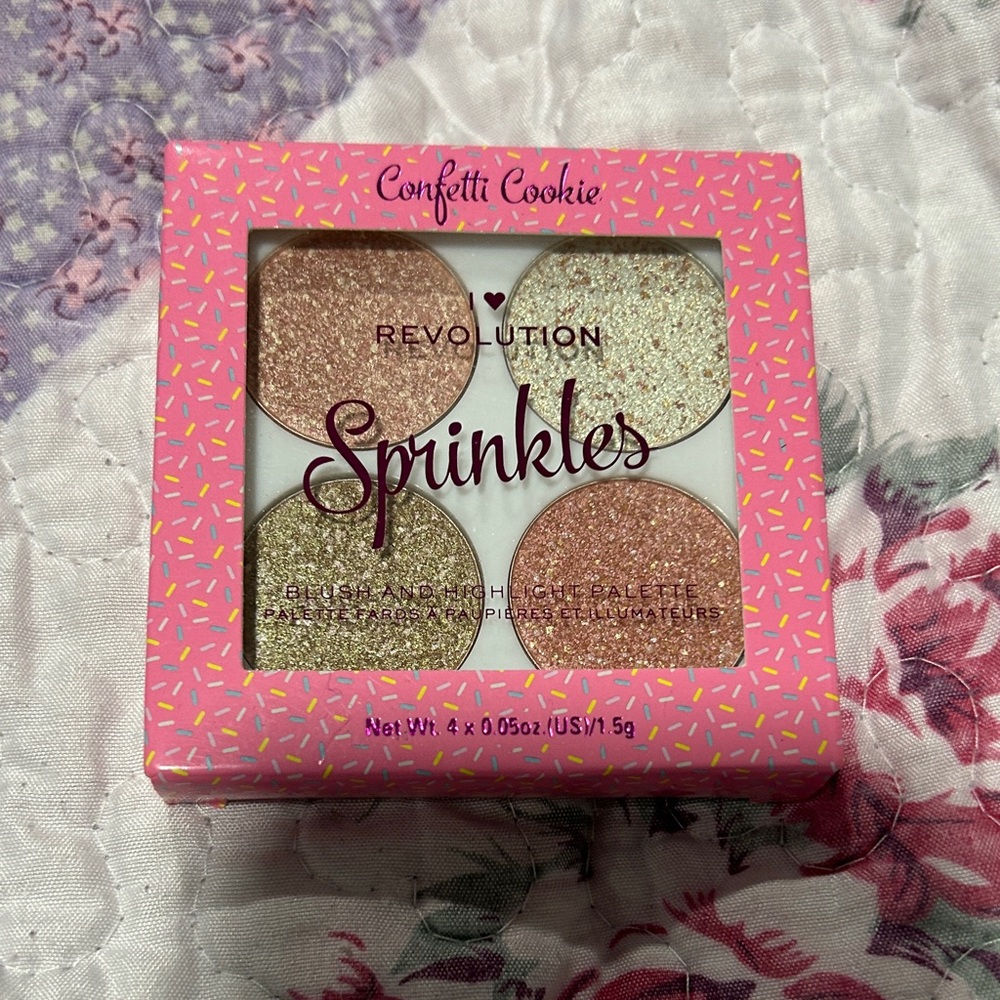 Revolution Sprinkles Confetti Cookie Eyeshadow Quad